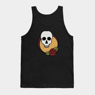 Skull and Rose Tank Top